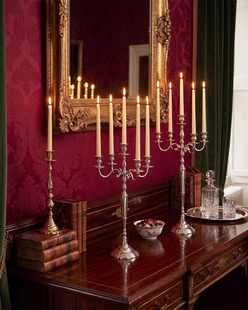 Classic Silver Candelabras